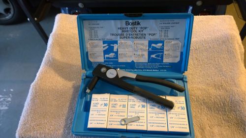 Bostik POP Rivertool with Rivets and Case.   EX