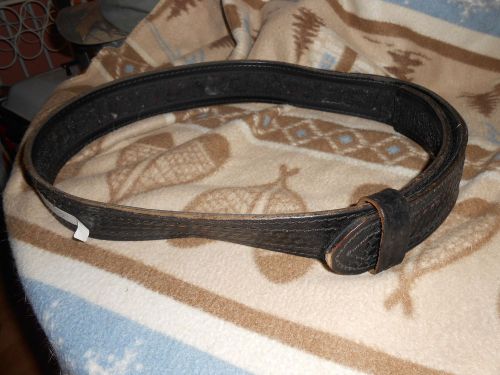 Basketweave Leather Duty Belt