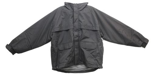 Galls heavyweight &#034;undercover&#034; duty jacket thinsulate wind waterproof x-lg black for sale
