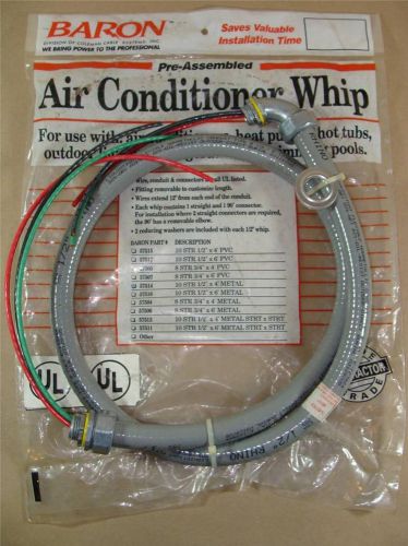 NEW COLEMAN CABLE BARON 1/2&#034; X 6 FT LONG 10 AWG 3-WIRE AIR CONDITIONER WHIP #2