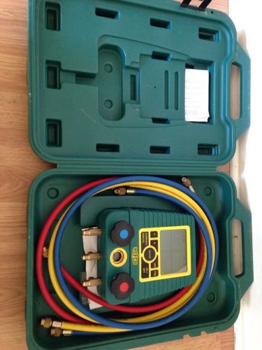 Refco Digimon Digital AC Manifold With Hoses And Case No Temp Probe Works