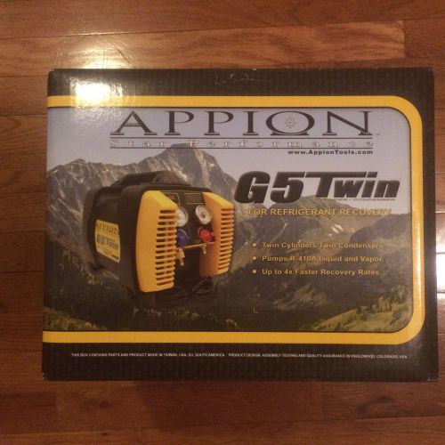 Appion refrigerant recovery unit g5 twin for sale