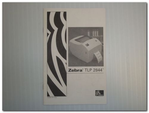 Zebra tlp 2844 tlp2844 thermal label printer operating inst. original manual for sale