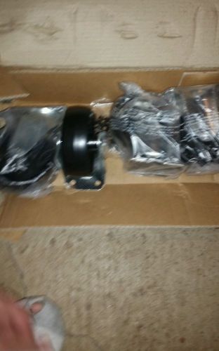 One brand new set of heavy duty caster wheels still in the box CHEAP!!!!!!!!!!