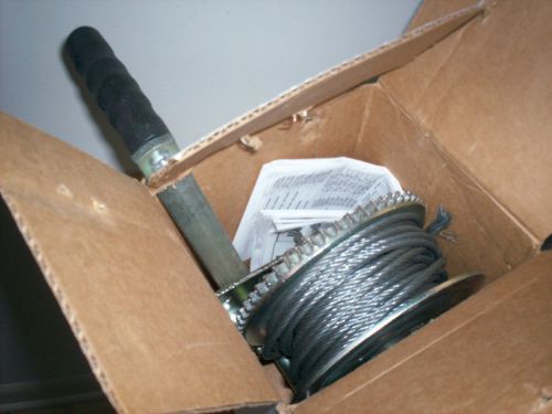 Dl dutton-lainson dlb1200a  brake winch self locking 1200lb cap.-w/30 ft. cable for sale