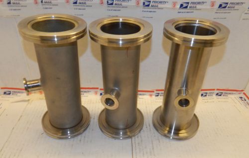 MDC NOR-CAL ISO63 x ISO63 x NW16 (8&#034;H)  ADAPTIVE REDUCING TEE - LOT OF 3