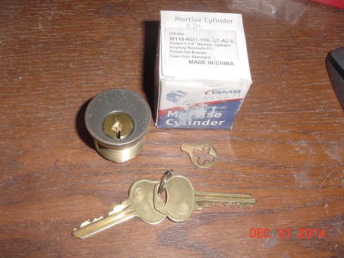 LOCKSMITH NOS Grade 2 GMS 6 pin keyed Mortise Cylinder Russwin RD1 D1