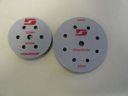 DYNABRADE 6&#034; /  8&#034; INTERFACE PADS / DOUBLE SIDED HOOK FACE SET  53980 / 53982