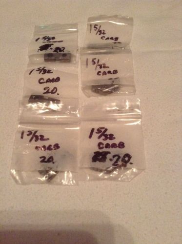 6 piece lot of knight carbide 1 5/32&#034; spade drill inserts for sale