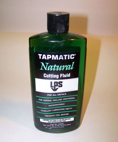 New 16 oz Bottle of TAPMATIC NATURAL Cutting Fluid by LPS Labs (1Pint)