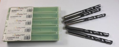Titex carbide alpha 2 drills 7.4mm a3365tft-7.4 qty 5 &lt;037&gt; for sale
