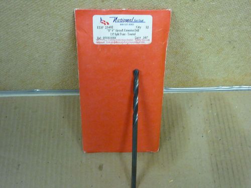 Aircraft extension  drill ltr&#034; b&#034; (.238) dia 6&#034; oal high speed 135 split usa new for sale