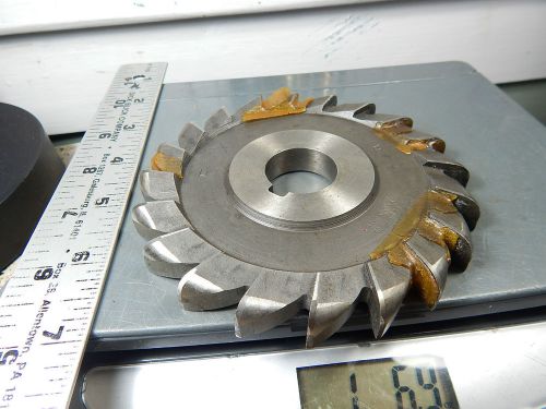 5&#034;x1/2&#034;x1&#034;b.&amp;.s mfg. curved tip face side milling cutter &#034;military surplus&#034;20th for sale