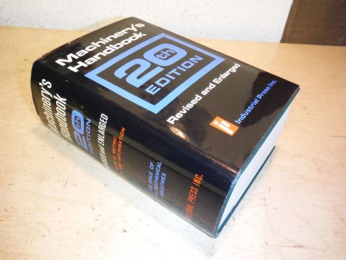 MACHINERY&#039;S HANDBOOK 1975 WITH DUST JACKET 2482 PAGES MACHINIST BOOK LATHE MILL