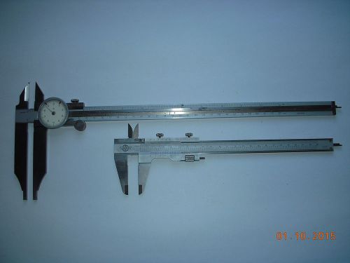 Set of Two (2) Calipers. Vernier and Dial. Made in Germany and in Japan