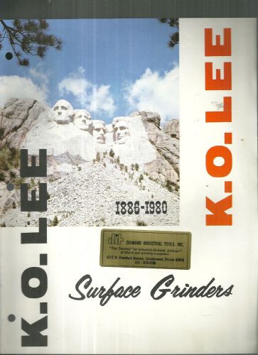 K. O. Lee Surface Grinders 1979 Catalog