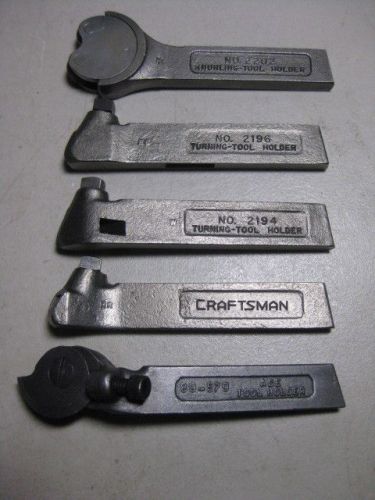Lot of five craftsman lathe tool holders for sale
