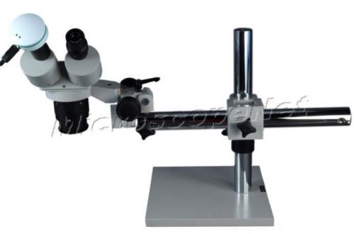 Boom Stand Stereo Binocular Microscope with 2.0MP USB Digital Camera