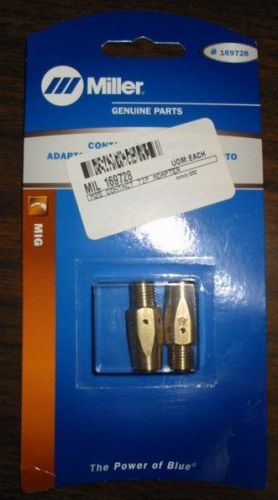Miller genuine contact tip adapter for millermatic 212, 252 - qty 2 - 169728 for sale
