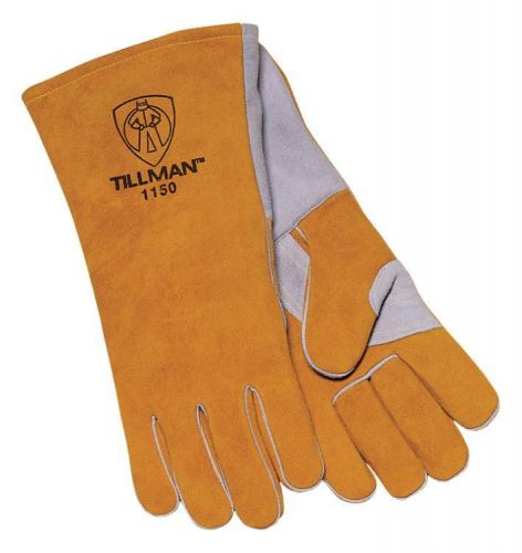 Tillman 1150 14&#034; Premium Insulated Split Cowhide Welding Gloves, Large |Logo