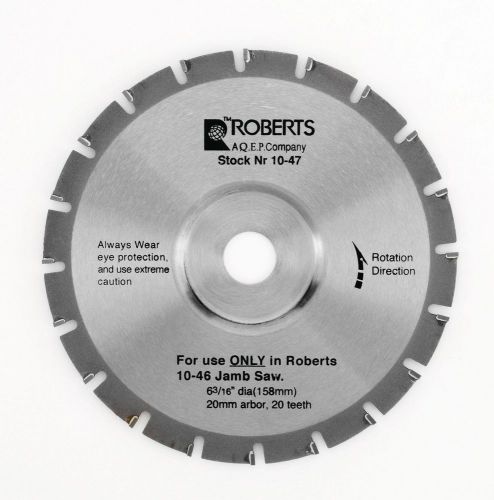 Tooth Carbide Tip Saw Blade For Jamb Saw 6 3/16 20-tooth Blade 10-47-6