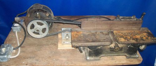 Vintage Wallace Bench Planer-Jointer 1/4 Hp Emerson Motor