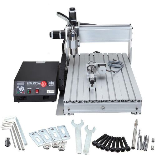 4 axis cnc 6040 router engraver cutter engraving drilling milling machine for sale