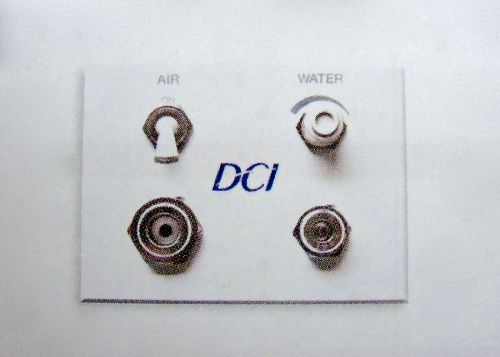 Dci dental air &amp; water white auxiliary wall switch quick disconnect q.d. panel for sale