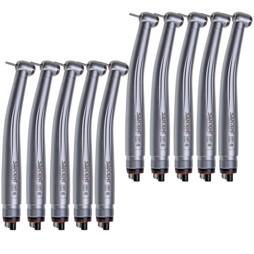 10pcs dental high speed handpieces nsk style new push button 4 holes clean hps for sale