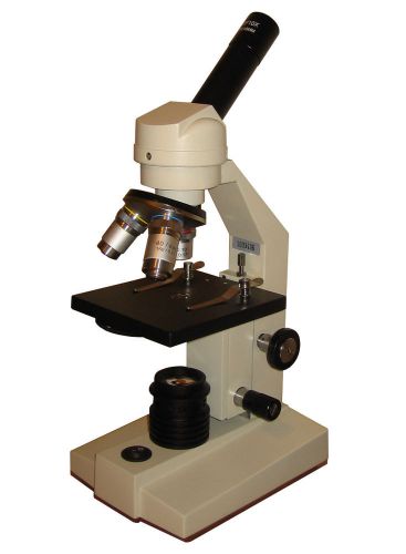Biological science compound microscope 40x-400x with 50 blank slides for sale