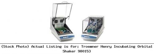 Troemner henry incubating orbital shaker 980153 laboratory apparatus for sale
