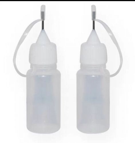 USA 10 pcs 10ml Empty Plastic Squeezable Liquid Dropper Bottles needle tip cap