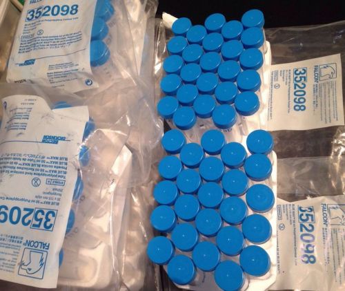 6 packs falcon centrifuge tubes, polypropylene, conical-bottom. 50ml 352098 for sale