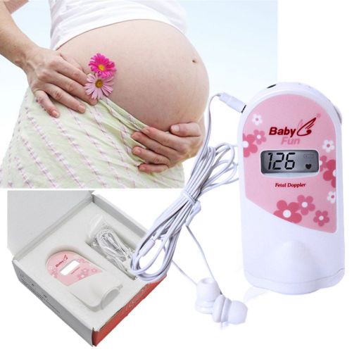 2.5 MHz Doppler Fetal Heart monitor LCD display Prenatal Heart rate NEW YEAR