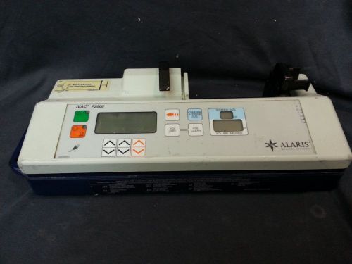 ALARIS IVAC P2000 SYRINGE INFUSION PUMP IN A GREAT WORKING CONDITION