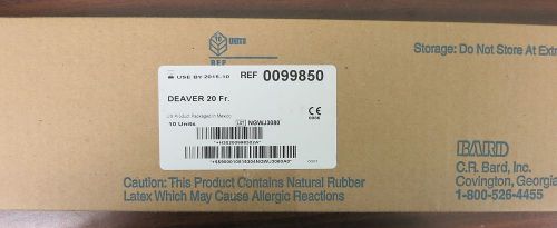 Bard davol 0099850 deaver t-tube, 20fr, box for sale