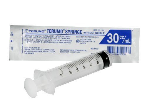New syringe 30cc luer lock tip sterile (pack of 10) for sale