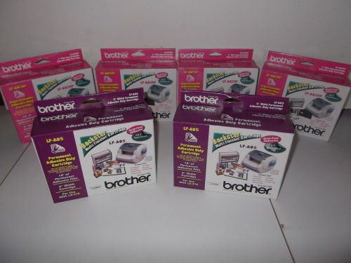 NEW Brother LF-A05RP Repositionable Adhesive Only Cartridge LOT OF 6 NIB