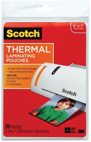 Thermal Laminating Pouches 5 Inches X 7 Inches 20 Pouches Tp5903-20