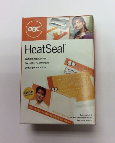 Gbc heatseal 7mil id badge-size laminating pouches - 100 pack for sale