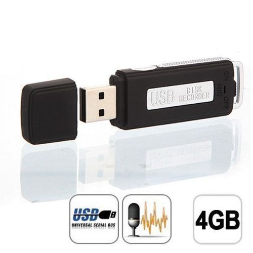 Hot Spy USB Pen Drive Discrete Digital Audio Voice Recorder 4GB build in memory.