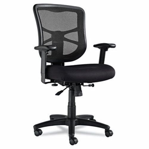 Alera elusion series mesh mid-back swivel/tilt chair, black (aleel42bme10b) for sale