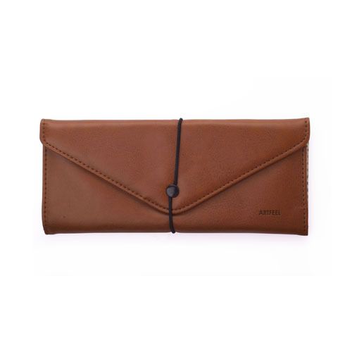 Envelope Style Pencil Case Brown 1EA, Tracking number offered