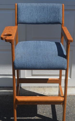 Solid Oak Pool Room Chair/Stool  - Beautiful - Local Only - WA state  $100 or BO
