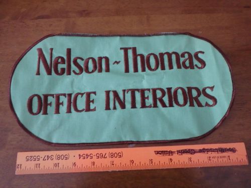 VINTAGE NELSON THOMAS OFFICE INTERIORS OFFICE DESK SUPPLIES   1960&#039;S  XL PATCH