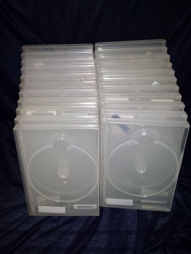 Clear securecase security cases (lot of 20) bluray/dvd/cd cases for sale