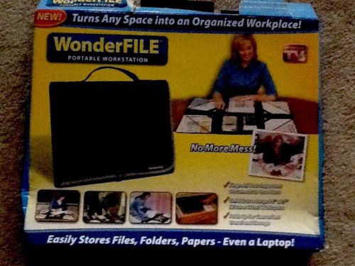 WonderFILE Portable Workstation Black As Seen On TV