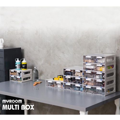 System Multi-Box Large 6 Drawers Plastic Tool Box Multipurpose
