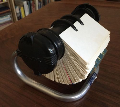 vintage rolodex 5024x with blank cards and letter tabs