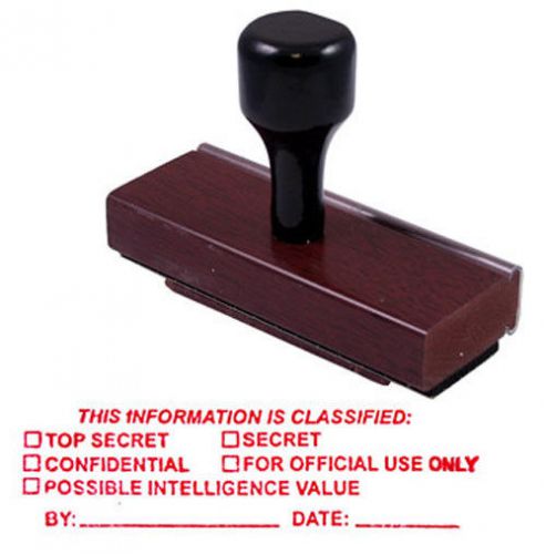 This information is classified rubber stamp for sale